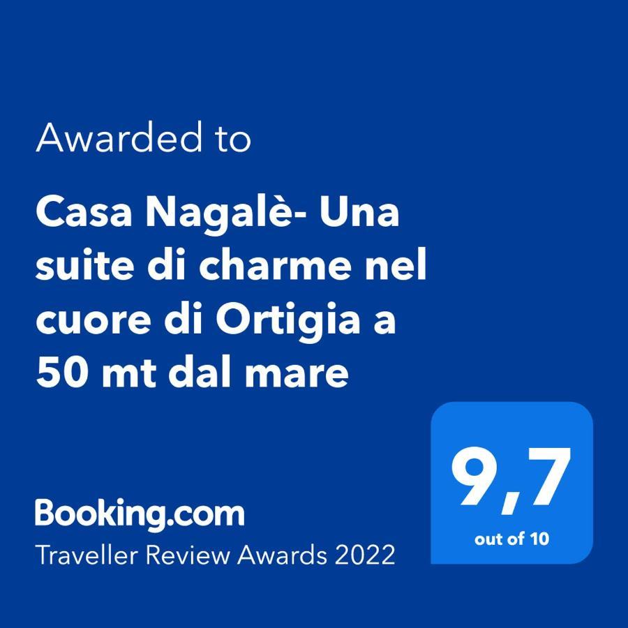 Casa Nagale- Una Suite Di Charme Nel Cuore Di Ortigia A 50 Mt Dal Mare 锡拉库扎 外观 照片
